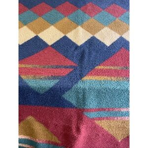 Large‎ Thick Blanket or Couch Throw Earth Tones 55x 74 In.